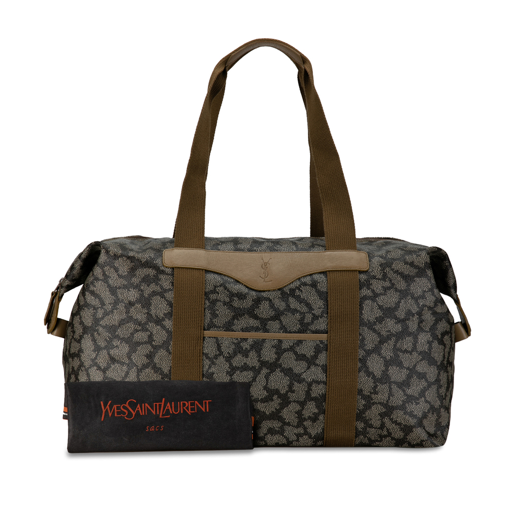 YVES SAINT LAURENTYves  Coated Canvas Travel Bag - Picture 9 of 9